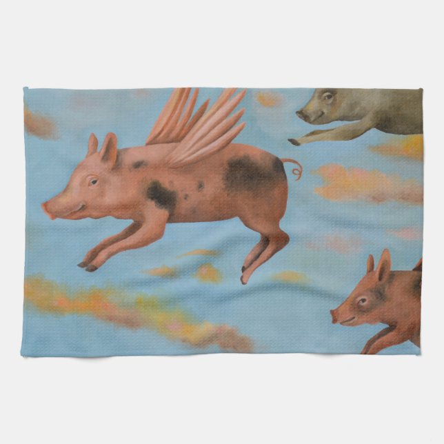 When Pigs Fly Towel (Horizontal)
