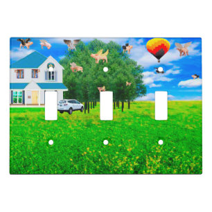 When Pigs Fly Triple Toggle Light Switch Cover