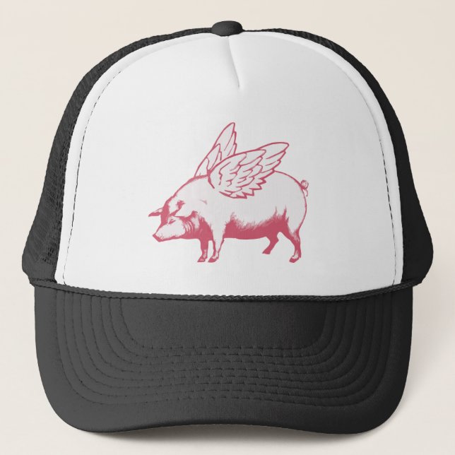 When Pigs Fly Trucker Hat (Front)