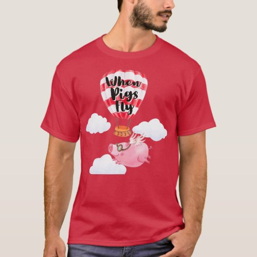 when pigs fly Winged Pig1  T_Shirt