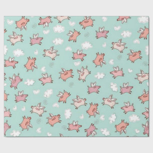 When Pigs Fly Wrapping Paper