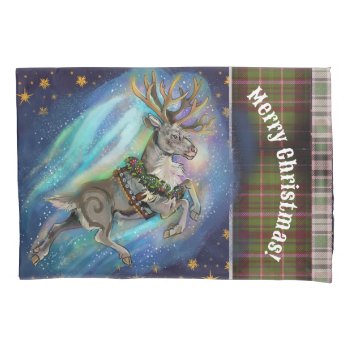 When Reindeer Fly Pillow Case by Shadowind_ErinCooper at Zazzle