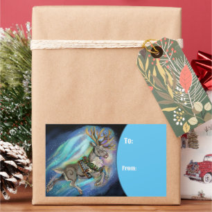 When Reindeer Fly Rectangular Sticker