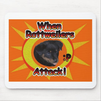 When Rottweilers Attack :p Mouse Pad