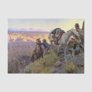 “When Shadows Hint Death” by Charles M Russell Tissue Paper