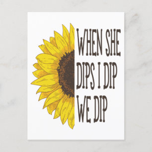When She Dips I dip We Dip, Mommy And Me Postcard