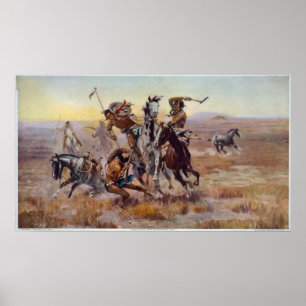 When Sioux and Blackfeet met. Poster
