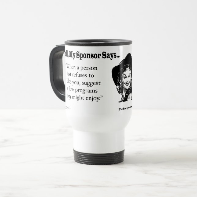 When someone just refuses to like you... travel mug (Front Left)