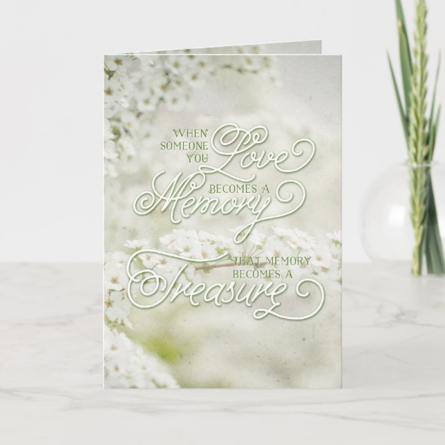 When Someone You Love Becomes a Treasured Memory Card (Front)