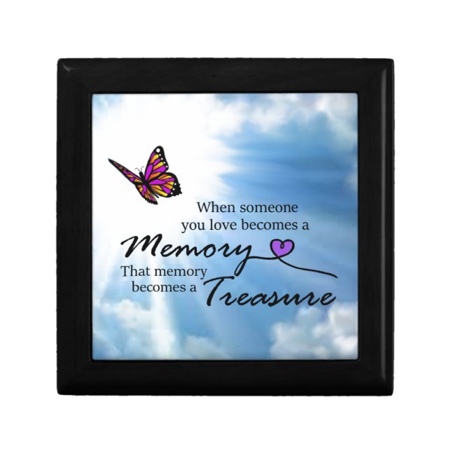 When someone you love, butterfly jewelry box (Front)