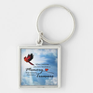 When someone you love, Cardinal Keychain