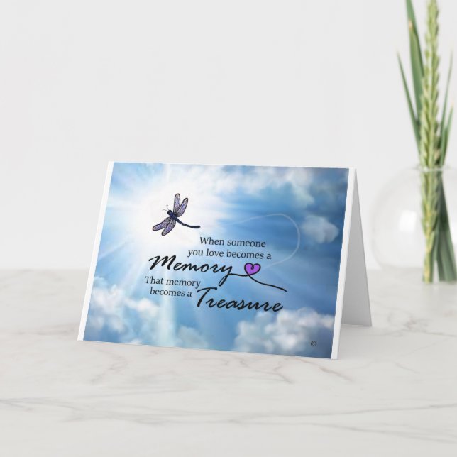 When someone you love, dragonfly card (Front)
