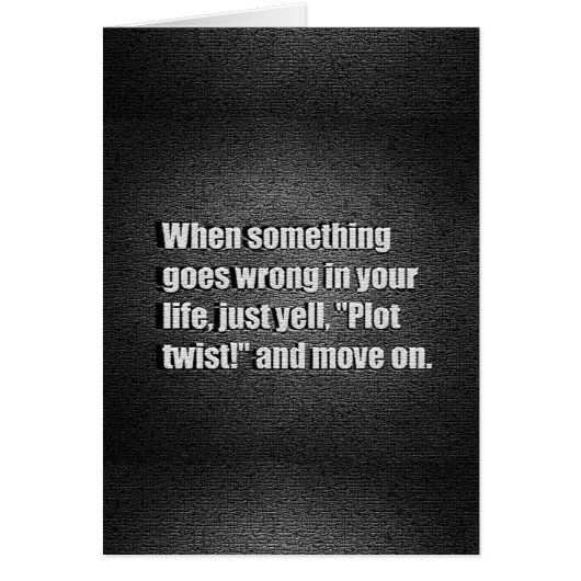 WHEN SOMETHING GOES WRONG IN YOUR LIFE JUST YELL P CARDS (Front)