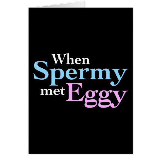 When Spermy Met Eggy Cards (Front)