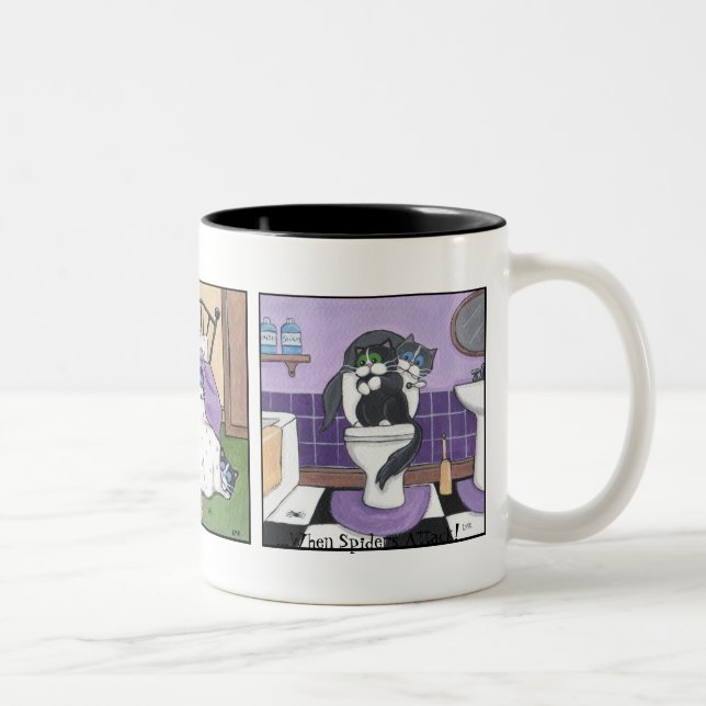 When Spiders Attack - Cat Mug (Right)