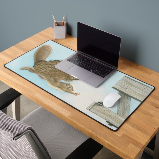 When Squirrels Dream Desk Mat (Office 2)