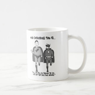 When Superheroes Turn 40 Classic Mug