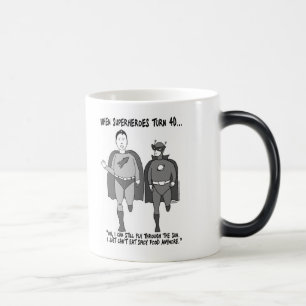 When Superheroes Turn 40 Morphing Mug