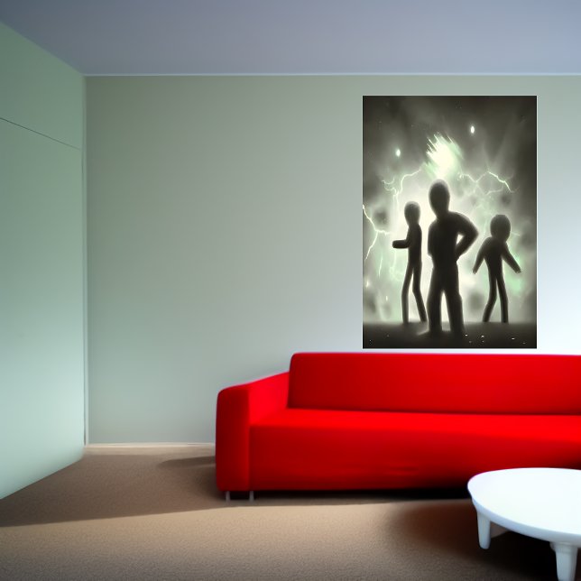 When the alien is coming for you | AI Art Poster (Creator Uploaded)