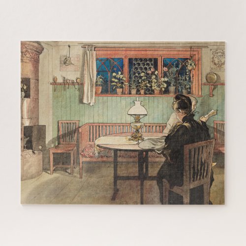 When the Children have Gone to Bed by Carl Larsson Jigsaw Puzzle