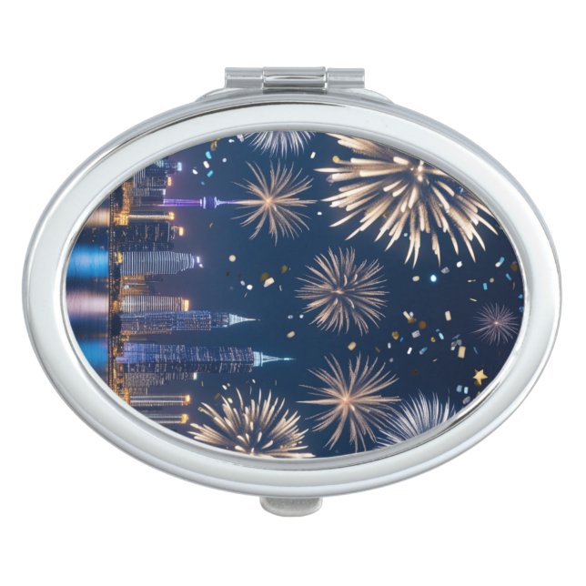 When the Lights Begin to Fall Compact Mirror (Front)