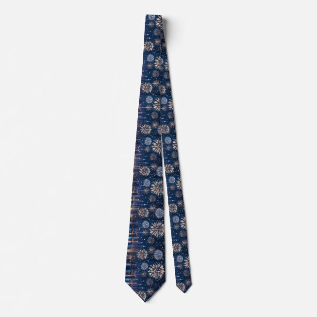 When the Lights Begin to Fall Neck Tie (Front)