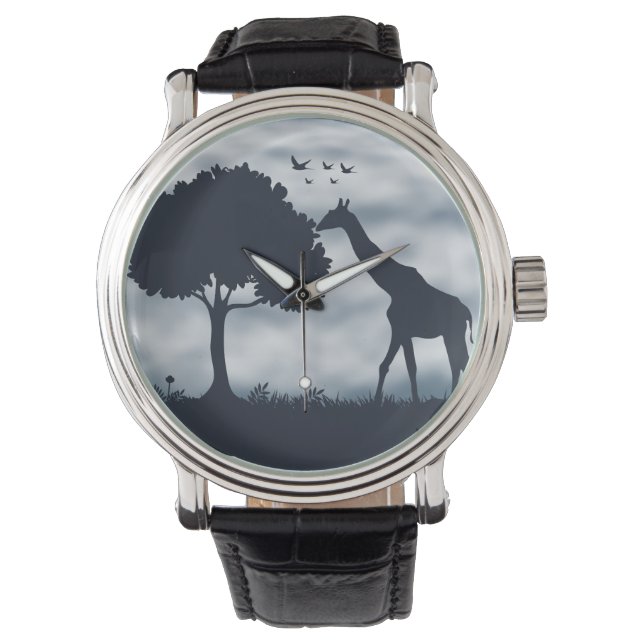 When the Moon Whispers to the Giraffe Watch (Front)