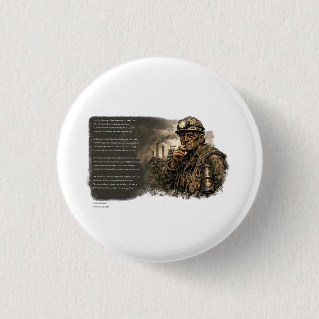 When the Pits Fell Silent Button (Front)