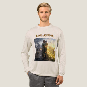 When the power of love overcomes the love of power Tri-Blend shirt