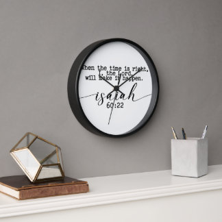When the time is right Wall Clock