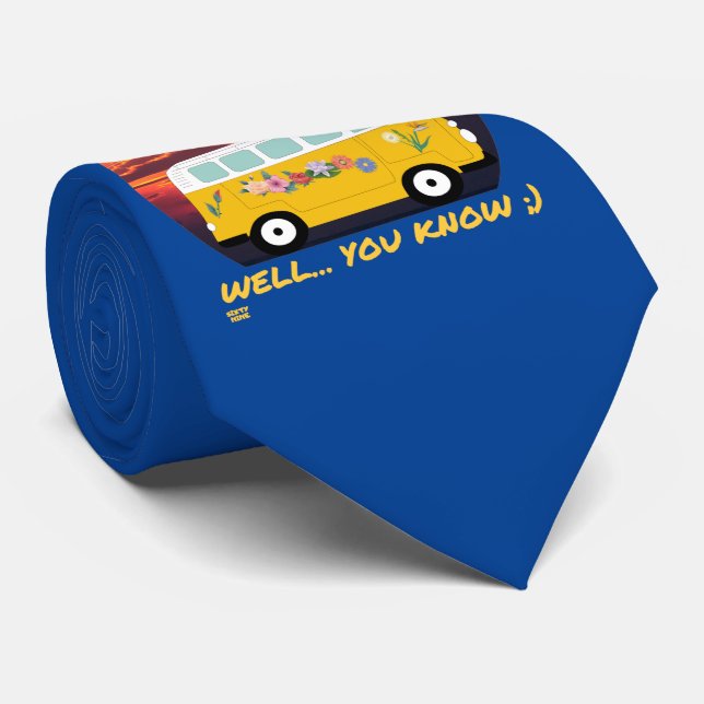 WHEN THE VAN IS ROCKING... funny vanlife 4ever     Neck Tie (Rolled)