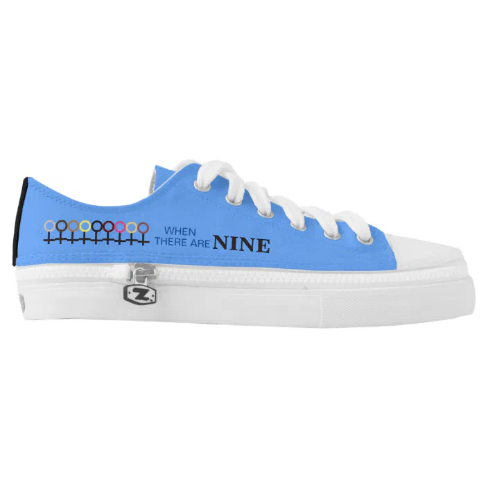 When There Are Nine Justice Ginsburg Rbg Quote Low Top Sneakers Zazzle Com