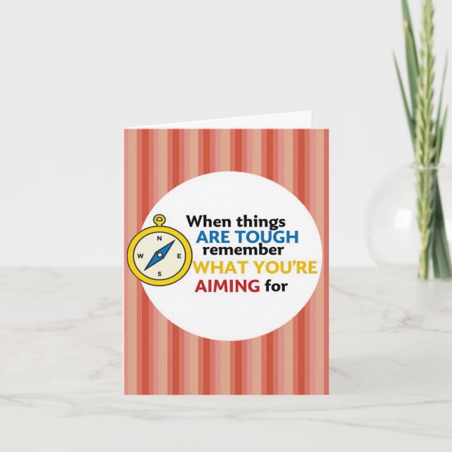 When Things Are Tough Card (Front)