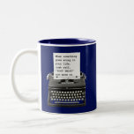 When Things Go Wrong, Just Yell &quot;plot Twist&quot; Blue Two-tone Coffee Mug at Zazzle