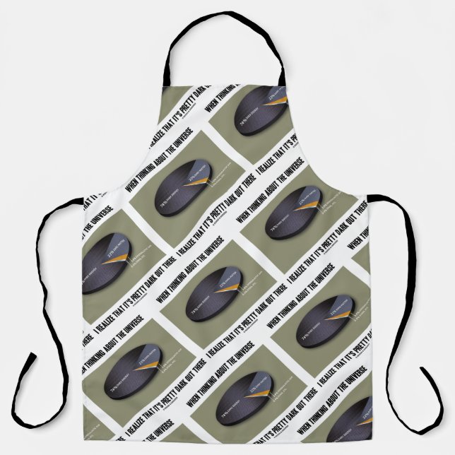 When Thinking Universe Realize It's Dark Out There Apron (Front)