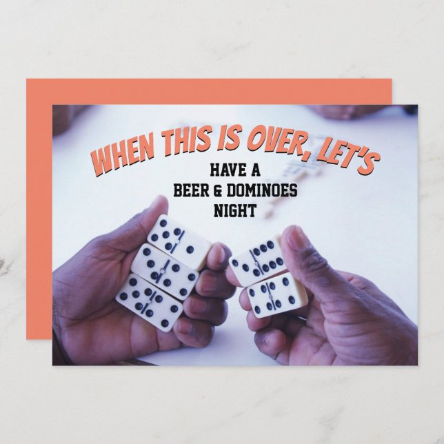 WHEN THIS IS OVER LET'S Save The Date Invitation (Front/Back)