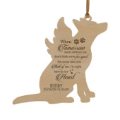 When Tomorrow Starts Dog Memorial Ornament (Front)