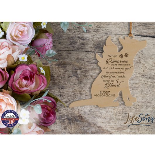 When Tomorrow Starts Dog Memorial Ornament (Lifestyle)