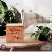 When Tomorrow Starts Wooden Cremation Urn (lifestyle)