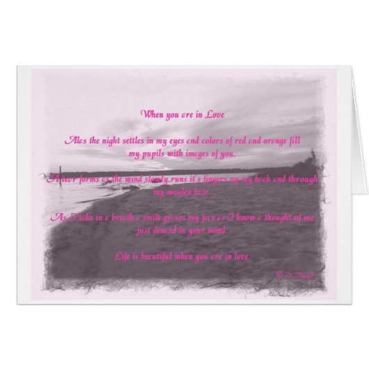 When u r n love pink filter cards (Front Horizontal)