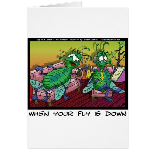 When Ur Fly Is down Funny Psychiatry Gifts & Tees Card | Zazzle