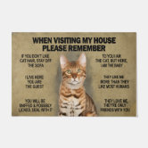 When Visiting My House Please Remember Golden Retriever Doormat, Dog L -  Best Custom