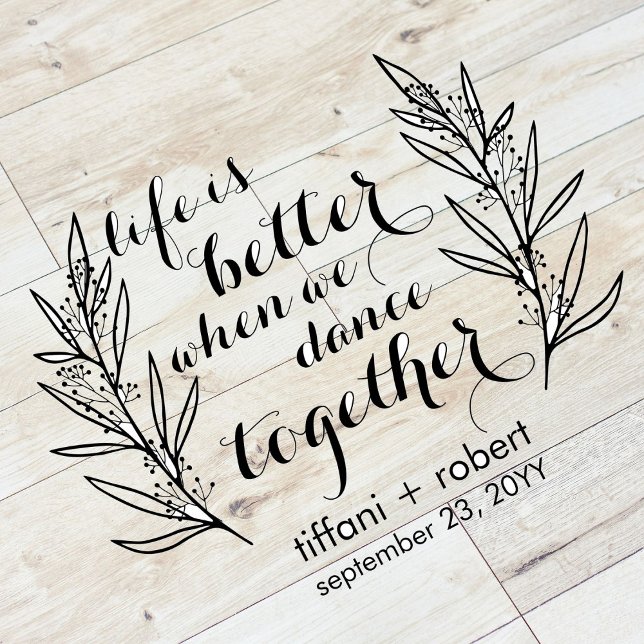 When We Dance Together Wedding  Floor Decals (Creator Uploaded)