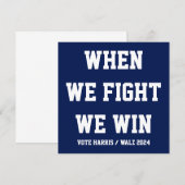When We Fight We Win Harris Walz (Front/Back)