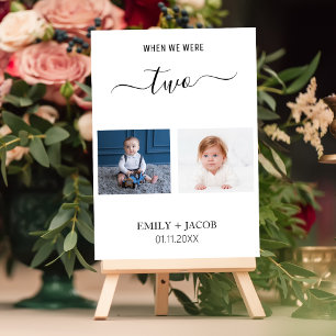 When We Were Age Minimalist Wedding Party Favors Table Number