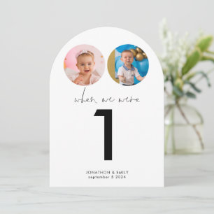 When We Were Age Photos Wedding Table Number