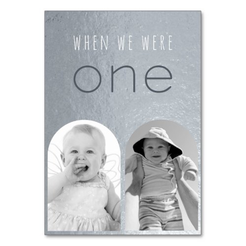 When We Were One Black White Photos Silver Arch Table Number