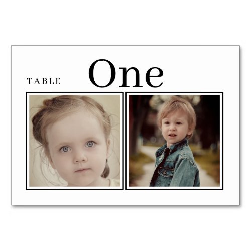 When We Were Wedding Table Cards, Table Number