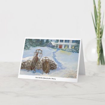 When We Were Young Holiday Card by lmountz1935 at Zazzle