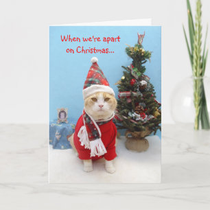 When we're apart on Christmas... Holiday Card